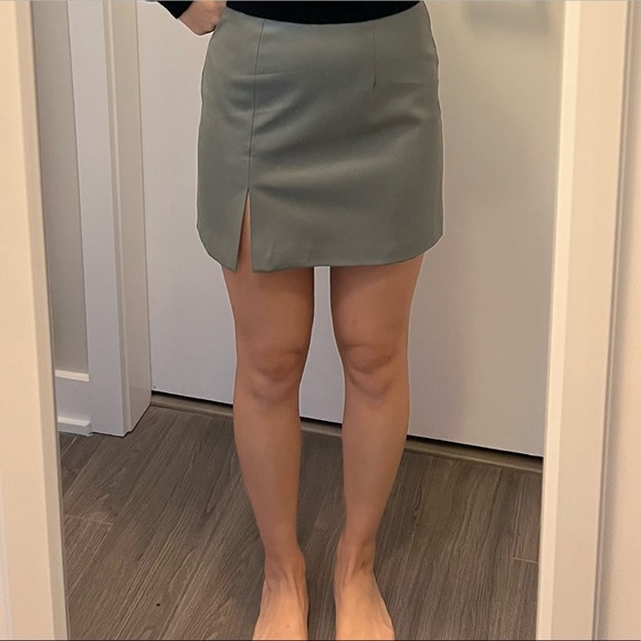 Oak & Fort Vegan Leather Skirt - Picture 4 of 4